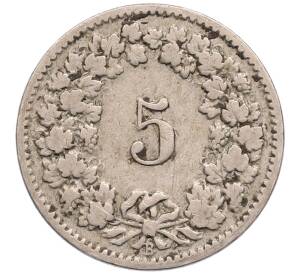 5 раппенов 1903 года Швейцария — Фото №2