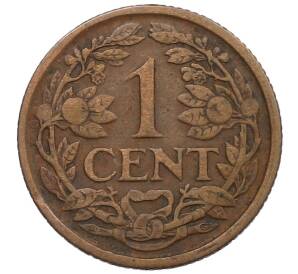 1 цент 1917 года Нидерланды — Фото №2