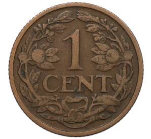 1 цент 1921 года Нидерланды — Фото №2