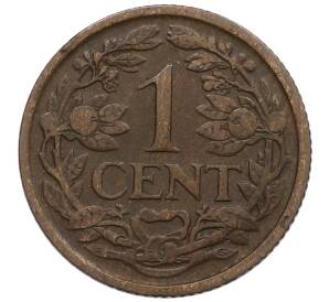 1 цент 1922 года Нидерланды — Фото №2