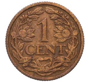 1 цент 1925 года Нидерланды — Фото №2