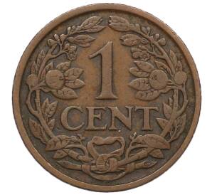 1 цент 1928 года Нидерланды — Фото №2