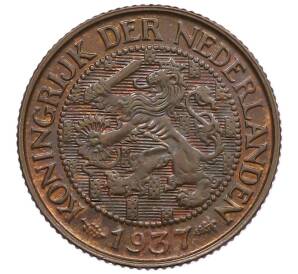 1 цент 1937 года Нидерланды — Фото №1