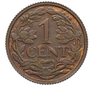 1 цент 1937 года Нидерланды — Фото №2