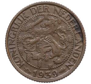 1 цент 1939 года Нидерланды — Фото №1