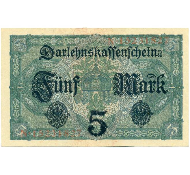 Банкнота 5 марок 1917 года Германия (Артикул: K12-51996) — Фото №2