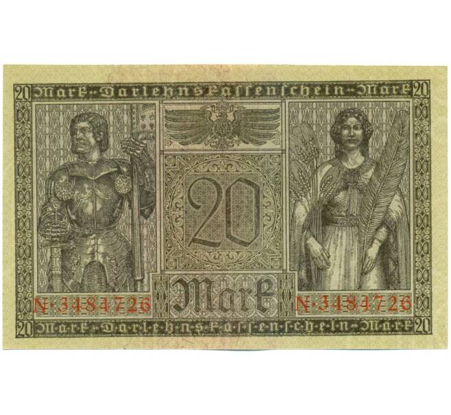 Банкнота 20 марок 1918 года Германия (Артикул: K12-51997) — Фото №2