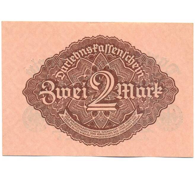 Банкнота 2 марки 1922 года Германия (Артикул: K12-52006) — Фото №2