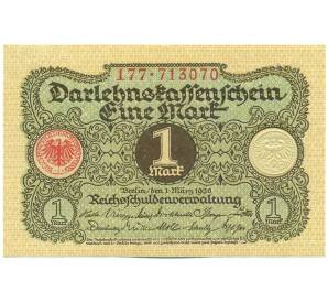 1 марка 1920 года Германия — Фото №1