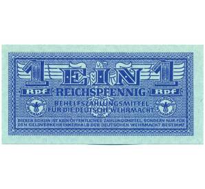 1 рейхспфенниг 1942 года Германия (Сертификат для военной торговли) — Фото №1