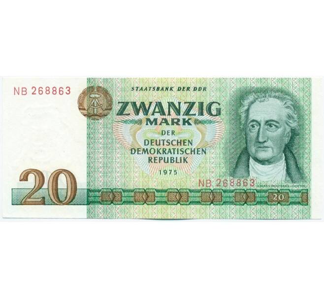 Банкнота 20 марок 1975 года Восточная Германия (ГДР) (Артикул: K12-52091) — Фото №1