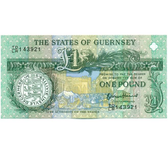 Банкнота 1 фунт 2013 года Гернси (Артикул: K12-52111) — Фото №1