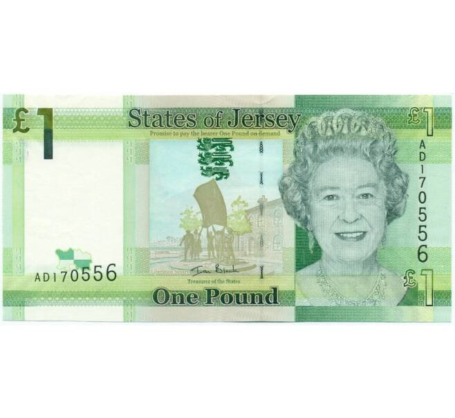Банкнота 1 фунт 2010 года Джерси (Артикул: K12-52114) — Фото №1