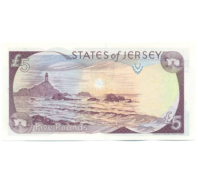 Банкнота 5 фунтов 2000 года Джерси (Артикул: K12-52116) — Фото №2