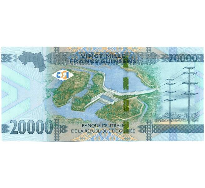 Банкнота 20000 франков 2018 года Гвинея (Артикул: K12-52322) — Фото №2