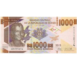 1000 франков 2015 года Гвинея — Фото №1