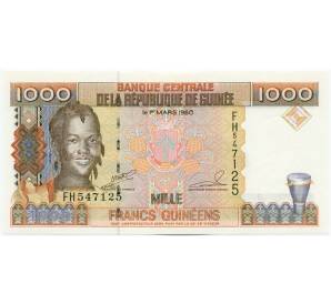 1000 франков 1998 года Гвинея — Фото №1