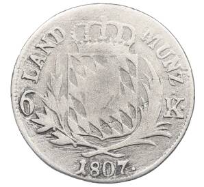 6 крейцеров 1807 года Бавария — Фото №1