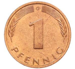 1 пфенниг 1976 года G Западная Германия (ФРГ) — Фото №2