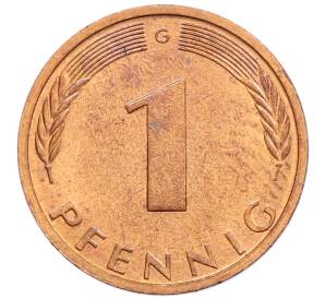 1 пфенниг 1976 года G Западная Германия (ФРГ) — Фото №2