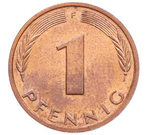 1 пфенниг 1976 года F Западная Германия (ФРГ) — Фото №2
