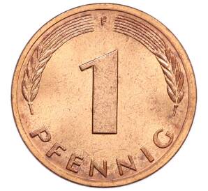 1 пфенниг 1978 года F Западная Германия (ФРГ) — Фото №2