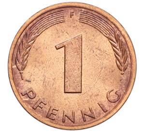 1 пфенниг 1978 года F Западная Германия (ФРГ) — Фото №2