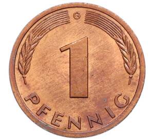 1 пфенниг 1978 года G Западная Германия (ФРГ) — Фото №2