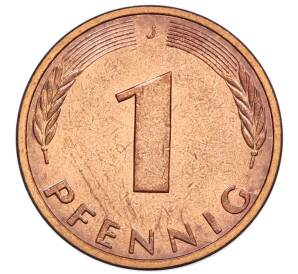 1 пфенниг 1979 года J Западная Германия (ФРГ) — Фото №2