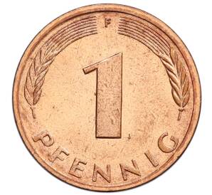 1 пфенниг 1979 года F Западная Германия (ФРГ) — Фото №2