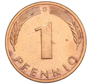 1 пфенниг 1979 года G Западная Германия (ФРГ) — Фото №2