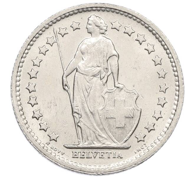 Монета 1/2 франка 1969 года Швейцария (Артикул: K12-52446) — Фото №2