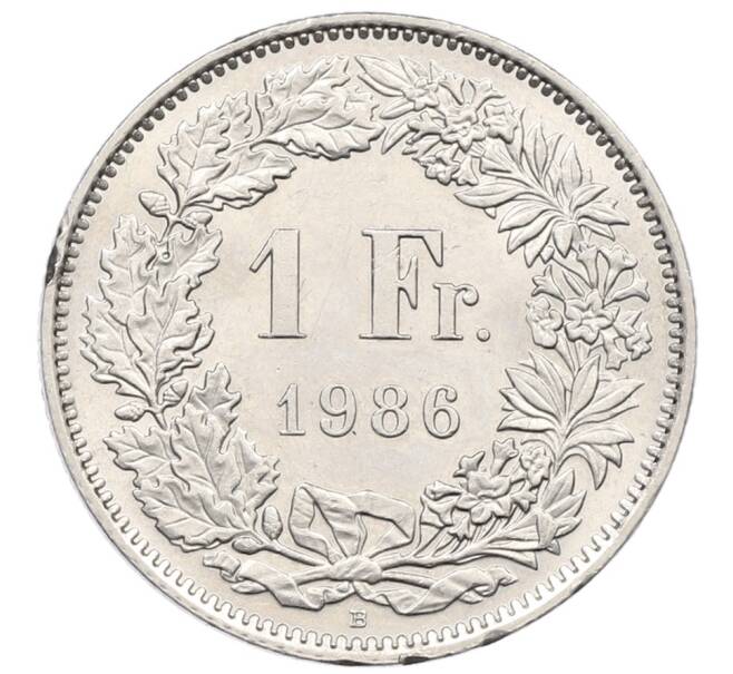 Монета 1 франк 1986 года Швейцария (Артикул: K12-52479) — Фото №1