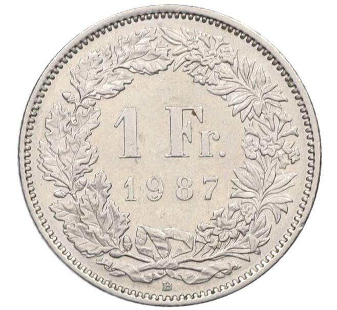 Монета 1 франк 1987 года Швейцария (Артикул: K12-52481) — Фото №1