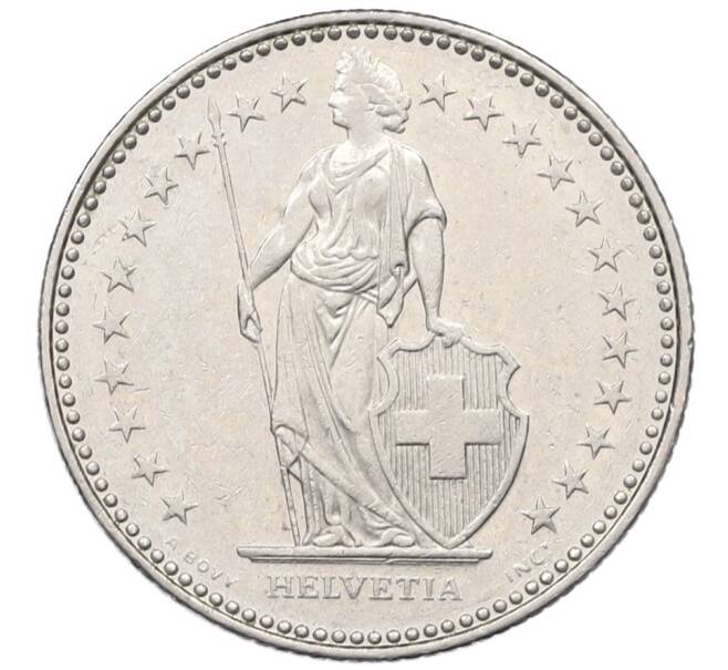 Монета 1 франк 1987 года Швейцария (Артикул: K12-52481) — Фото №2