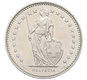 1 франк 1988 года Швейцария — Фото №2