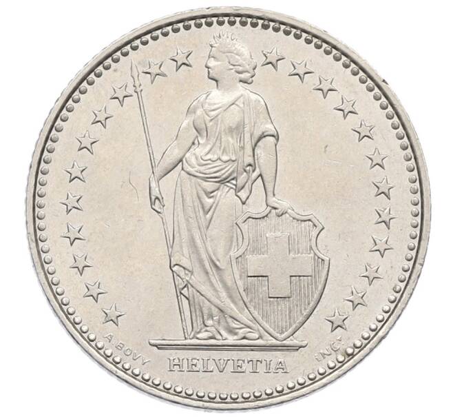 Монета 1 франк 1988 года Швейцария (Артикул: K12-52483) — Фото №2