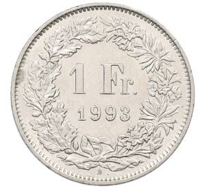 1 франк 1993 года Швейцария — Фото №1