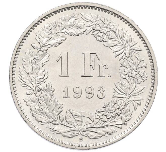 Монета 1 франк 1993 года Швейцария (Артикул: K12-52487) — Фото №1