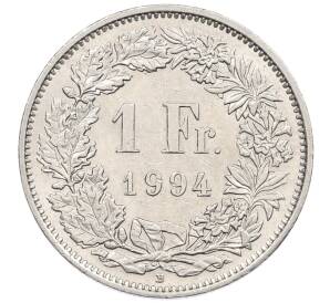 1 франк 1994 года Швейцария — Фото №1