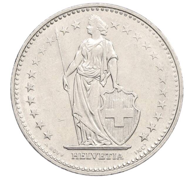 Монета 1 франк 1994 года Швейцария (Артикул: K12-52488) — Фото №2