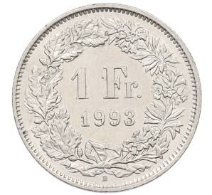 1 франк 1993 года Швейцария — Фото №1