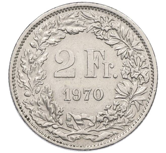 Монета 2 франка 1970 года Швейцария (Артикул: K12-52503) — Фото №1