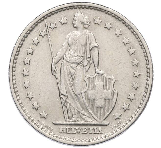 Монета 2 франка 1970 года Швейцария (Артикул: K12-52503) — Фото №2