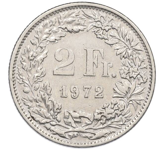 Монета 2 франка 1972 года Швейцария (Артикул: K12-52504) — Фото №1