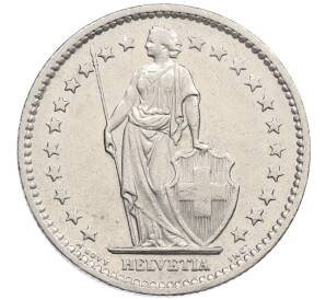 2 франка 1974 года Швейцария — Фото №2