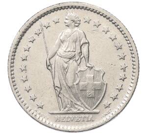 2 франка 1974 года Швейцария — Фото №2