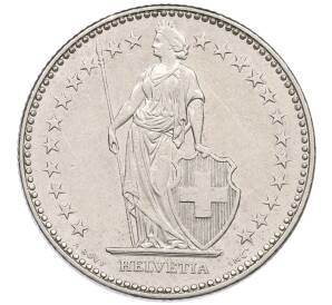 2 франка 1983 года Швейцария — Фото №2