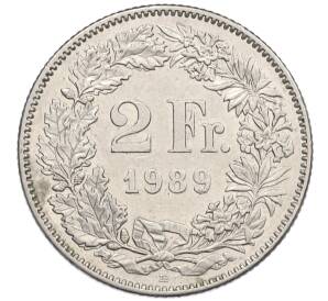 2 франка 1989 года Швейцария — Фото №1