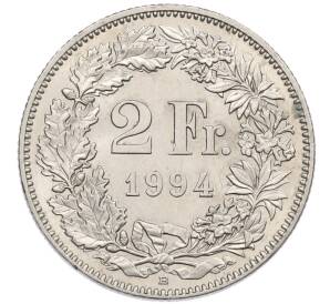 2 франка 1994 года Швейцария — Фото №1